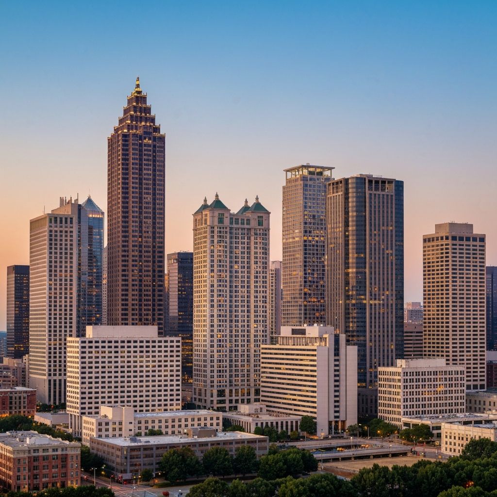 Atlanta Georgia skyline - LMO Kitchens serves all of metro Atlanta